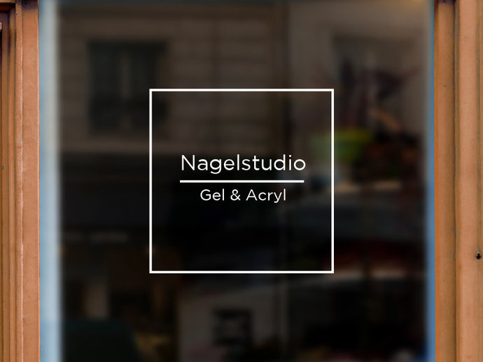 Aufkleber Nagelstudio Gel & Acryl
