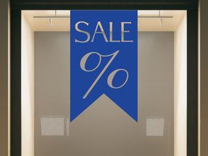 Aufkleber Sale Banner Prozente