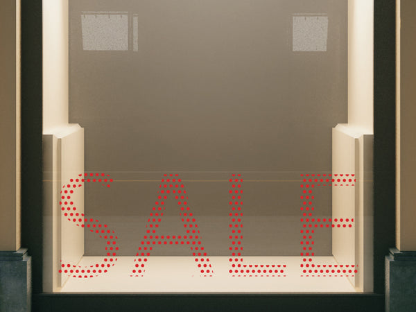 Aufkleber Sale Punkte alternativ