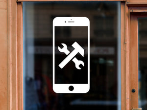 Aufkleber Smartphone Werkzeug Piktogramme