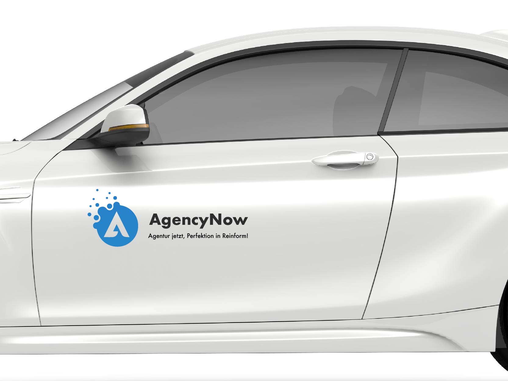 Logo de lettrage de voiture porte latérale personnalisée