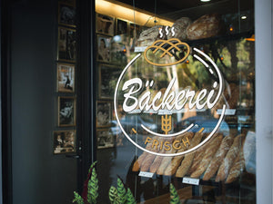 Aufkleber Bäckerei Modern