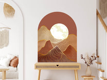 Laden Sie das Bild in den Galerie-Viewer, Wandaufkleber Mond Berge