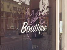 Laden Sie das Bild in den Galerie-Viewer, AUfkleber BOutique Logo Schaufenster