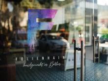 Cargue la imagen en el visor de la galería, imprima la etiqueta de la ventana