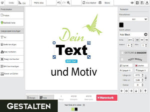 Aufkleber selbst gestalten