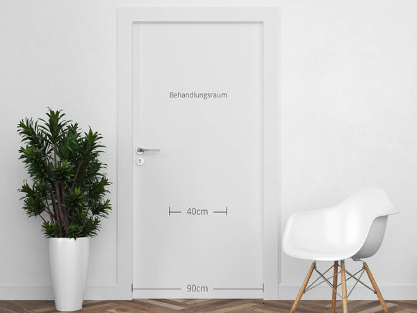 Türaufkleber Linienrahmen