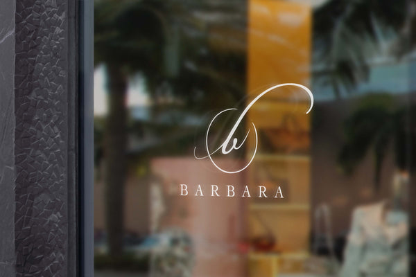 Initialen Logo Aufkleber Schaufenster