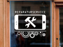 Laden Sie das Bild in den Galerie-Viewer, Aufkleber Smartphone Reparaturservice Zahnräder