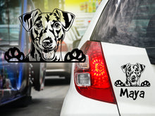 Laden Sie das Bild in den Galerie-Viewer, Autoaufkeber Hund Jack Russell Terrier