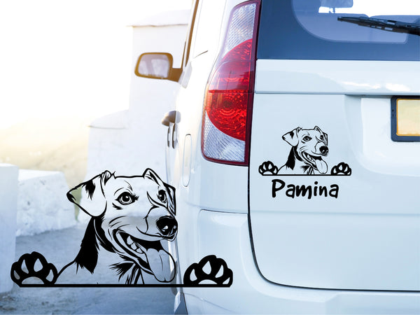 Autoaufkeber Hund Jack Russel Terrier #3