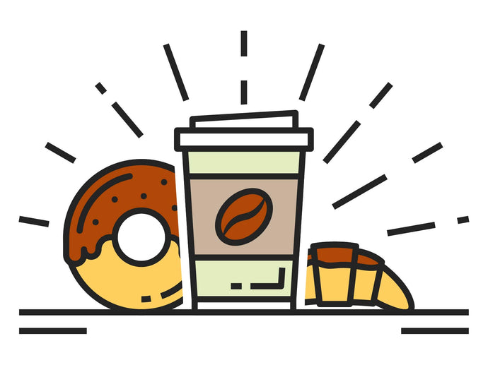 Aufkleber Kaffeepause Cafe Logo