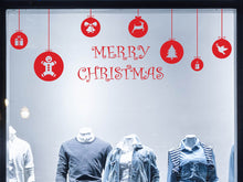 Laden Sie das Bild in den Galerie-Viewer, Sale Aufkleber Merry Christmas Weihnachtskugeln Winterale