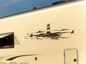 Autocaravana con vinilo de faro