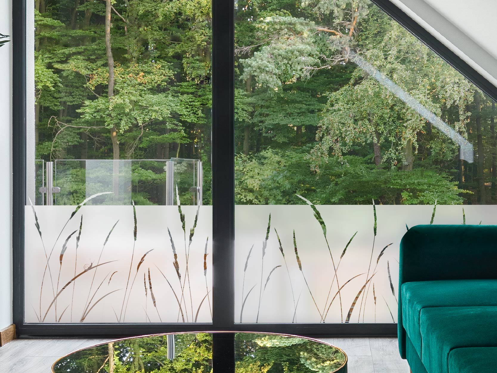 Película de vidrio esmerilado hierba caracol película para ventana protección de privacidad