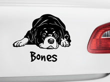 Cargue la imagen en el visor de la galería, Rottweiler #2 Dog Car Decal con nombre personalizado