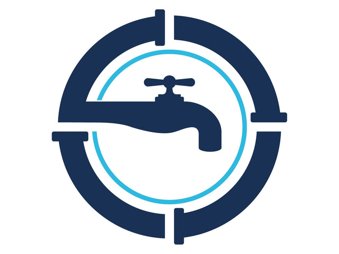 Aufkleber Sanitärdienst Logo Rohre personalisierbar