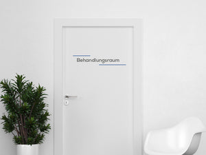Türaufkleber Linienrahmen
