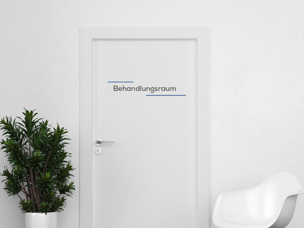 Türaufkleber Linienrahmen