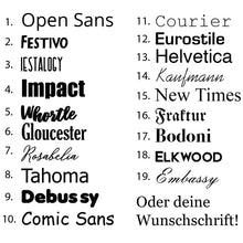 Laden Sie das Bild in den Galerie-Viewer, Aufkleber Türbeschriftung Linie Modern mit Wunschtext