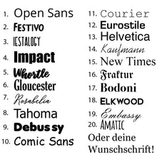 Laden Sie das Bild in den Galerie-Viewer, Aufkleber Türbeschriftung Rechteck mit Wunschtext