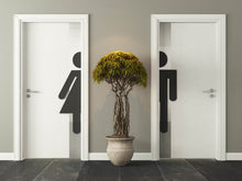 Laden Sie das Bild in den Galerie-Viewer, Aufkleber WC Toilette Männlich Weiblich Piktogramm Modern