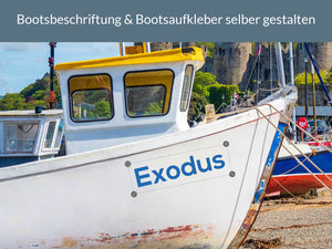 Bootsaufkleber selber gestalten