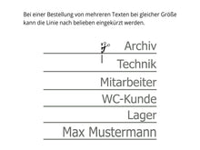 Laden Sie das Bild in den Galerie-Viewer, Türaufkleber Linie Modern 2 farbig