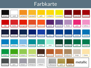 Tabla de colores de adhesivos para autocaravanas y caravanas del horizonte costero del mar Báltico del Mar del Norte