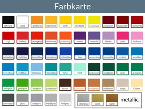 farbkarte Aufkleber Find your wild