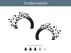 Tabelle Autoaufkleber Geometrische Splitter Halbkreis 2er Set