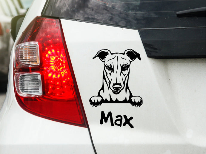 Autoaufkeber Hund Greyhound