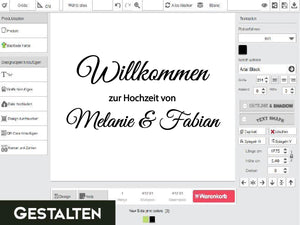 Designer mit Hochzeit Aufkleber