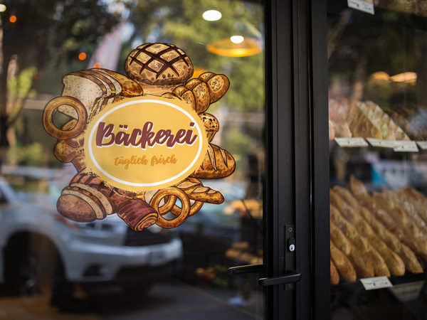 Aufkleber Bäckerei Illustration 