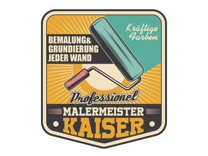 Aufkleber Maler Logo Retro Vintage