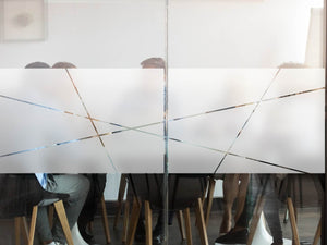 Milchglasfolie Geometrische Linien