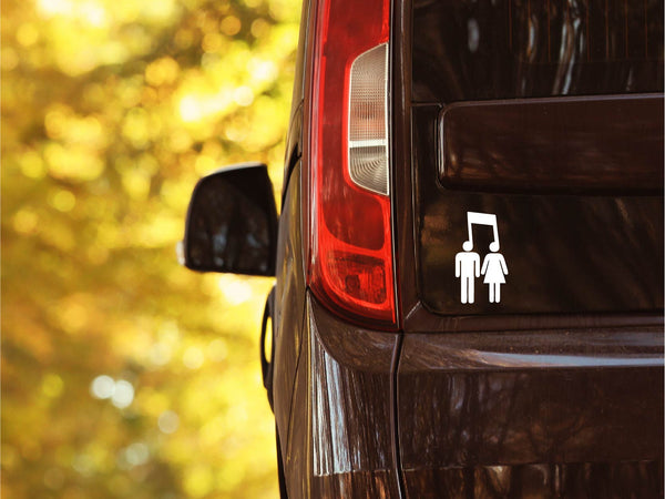 Autoaufkleber Musik verbindet Menschen