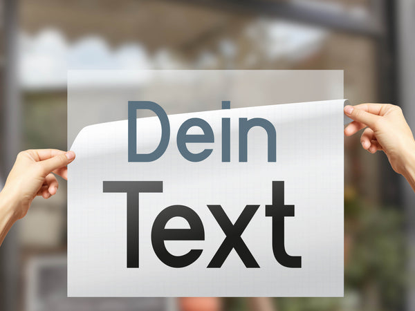 Klebebuchstaben Schaufenster erstellen