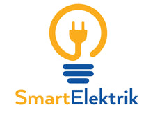 Cargue la imagen en el visor de la galería, Decal Electrician Logo Lightbulb Personalizable