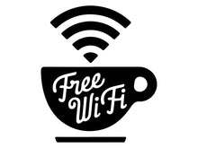 Laden Sie das Bild in den Galerie-Viewer, Aufkleber WiFi Kaffeetasse Cafe