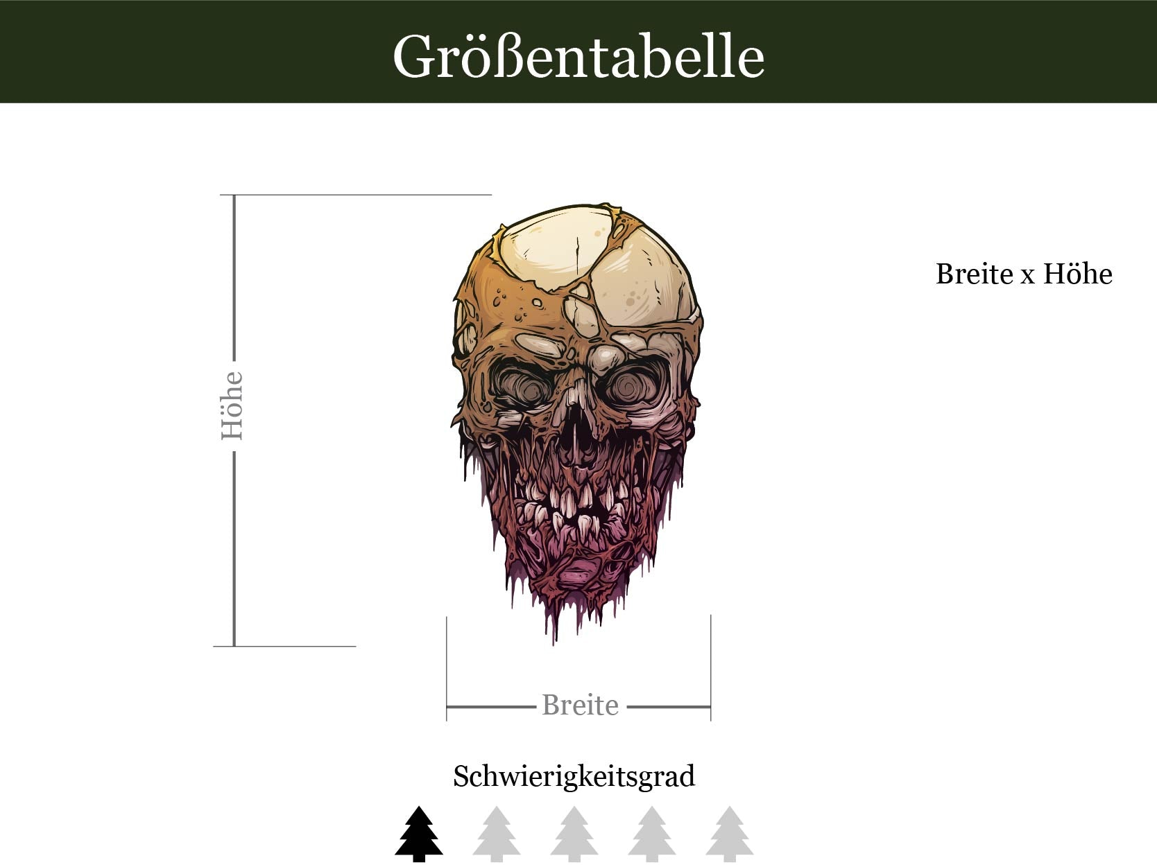 Aufkleber Totenkopf 10cm 