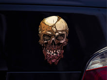 Laden Sie das Bild in den Galerie-Viewer, Totenkopf Autoaufkleber schwarzes Auto