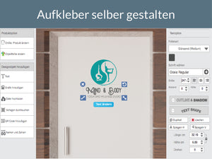 Türaufkleber selber gestalten