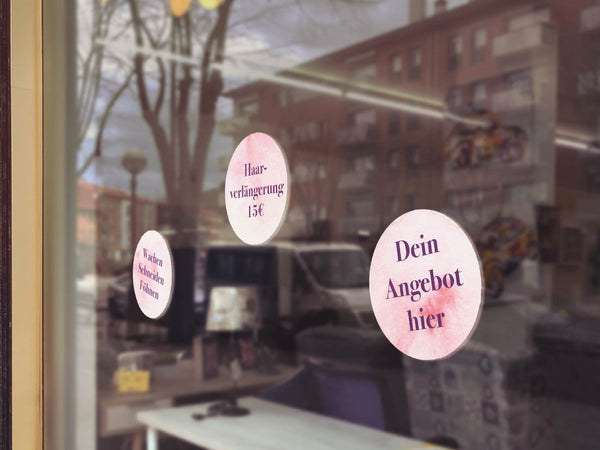 Türbeschriftung drucken lassen - mehrfarbig