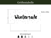 Laden Sie das Bild in den Galerie-Viewer, Sale Aufkleber Wintersale Tabelle